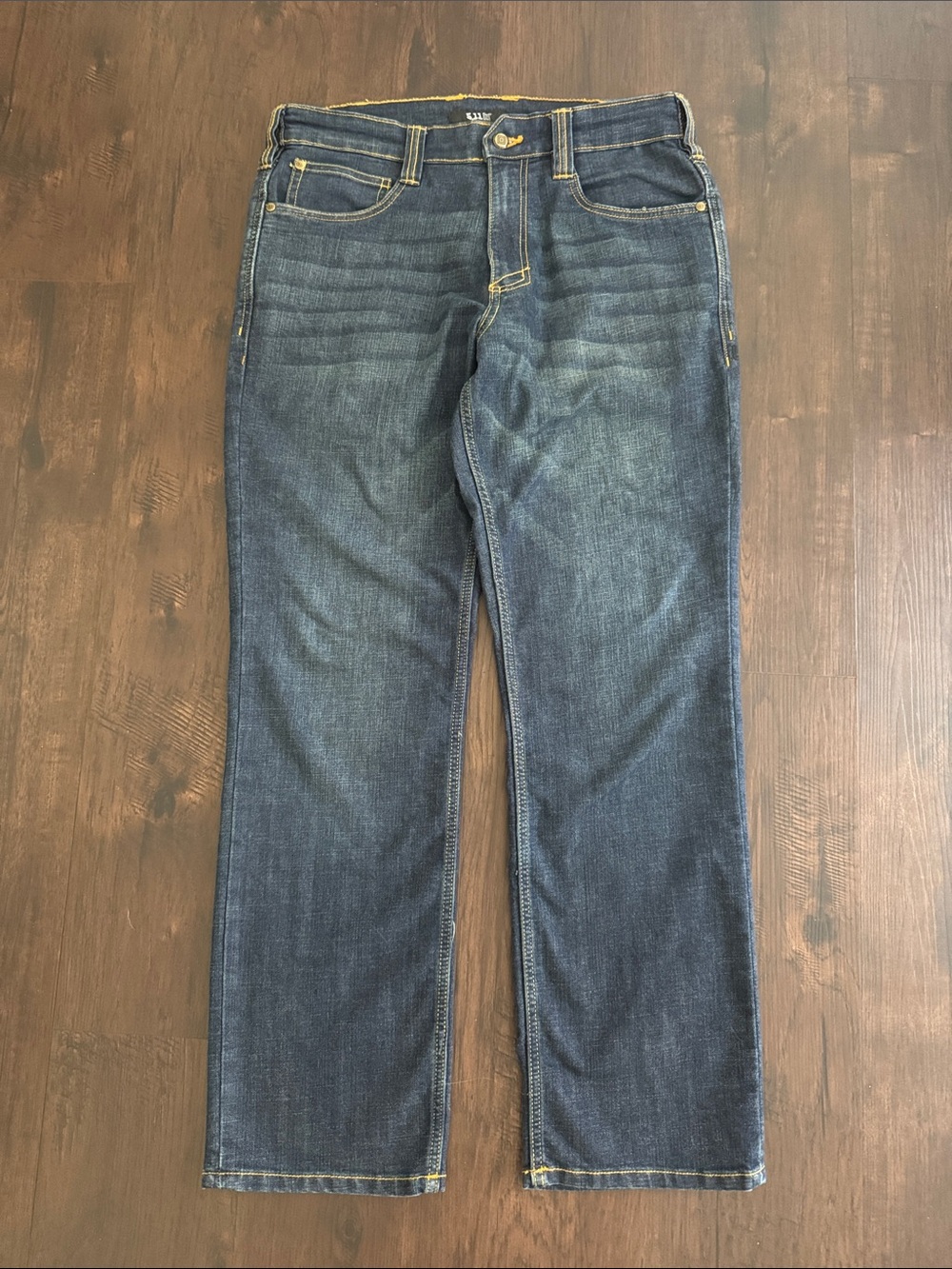 5.11 Tactical Mens Denim Jeans Defender-Flex Straight Leg Regular Fit 32 x 30